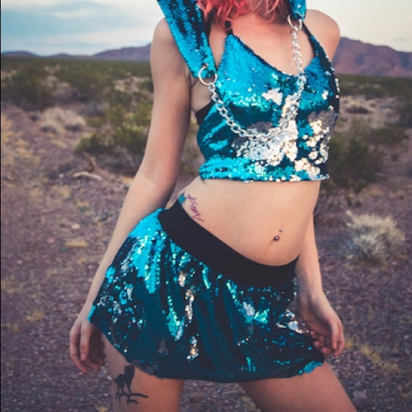 Sequin Skirt NWOT - Picture 3 of 3